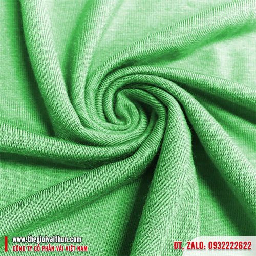 Vải thun Cotton 4 chiều – Xanh lá