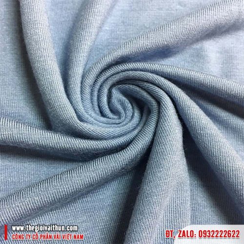 Vải thun Cotton 4 chiều – Xám