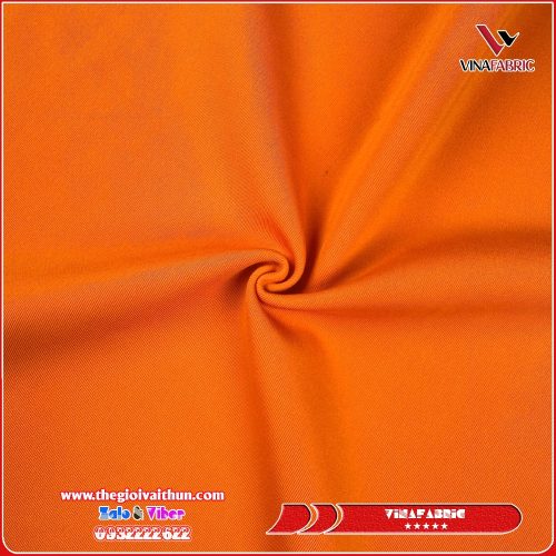 Vải Thun Poly 2 Da – Cam Mỹ
