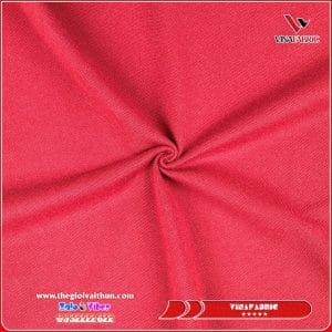 Vải Thun Cá Sấu Tici - Hồng Son