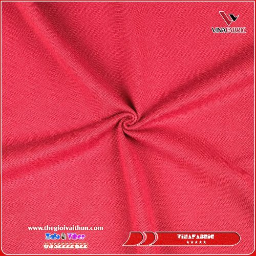Vải Thun Cá Sấu Tici – Hồng Son