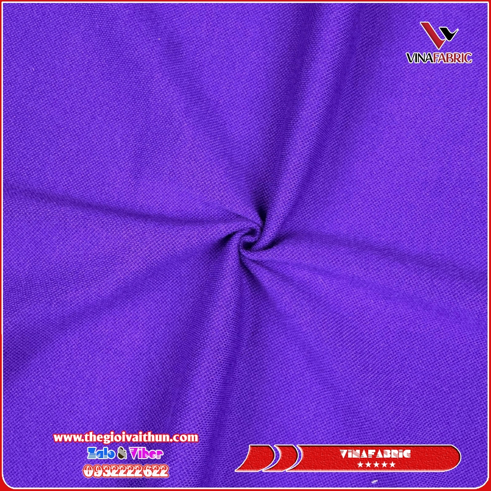 Vải Thun Cá Sấu Tici 65/35 - Bông Giấy - Hình ảnh 3