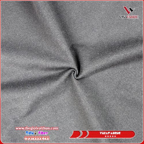 Vải Thun Cá Sấu Tici – Xám Tiêu Đậm