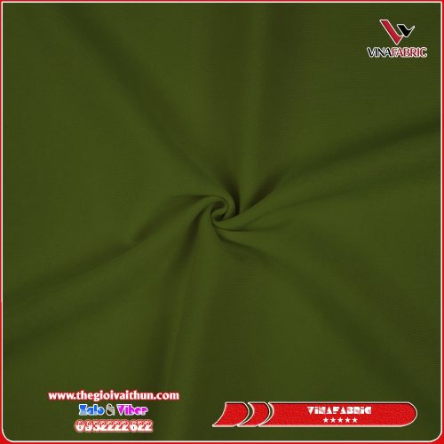 Vải Thun Poly 2 Da – Rêu