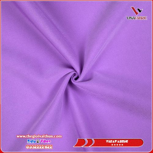 Vải Thun Poly 2 Da – Tím Cà