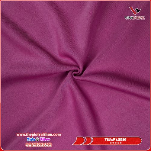 Vải Thun Poly 2 Da – Tím Cẩm
