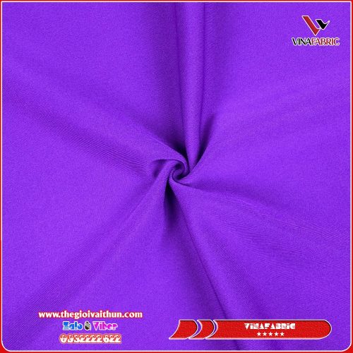 Vải Thun Poly 2 Da – Tím Huế
