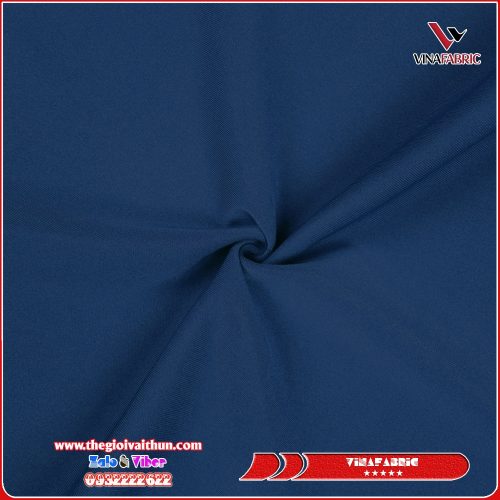 Vải Thun Poly 2 Da – Xanh Đen