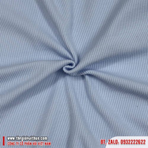 Vải thun Bo gân PE – Biển