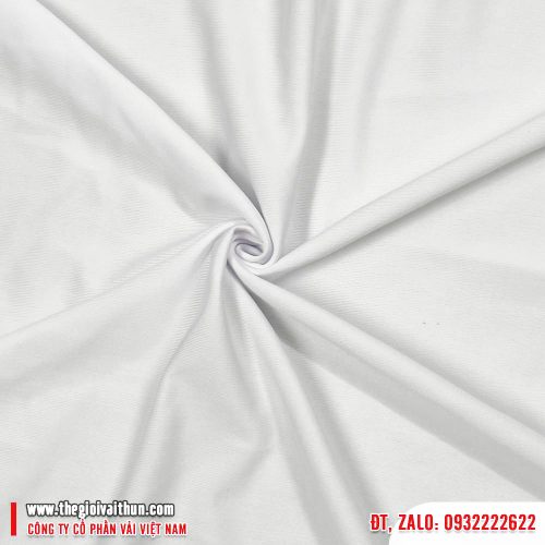 Vải thun Bột – Trắng