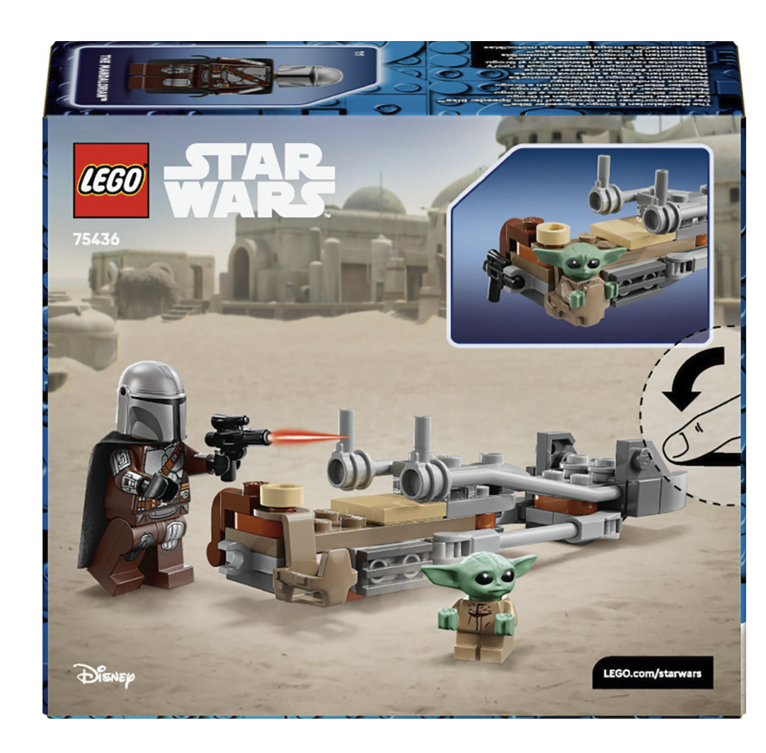 LEGO Star Wars 75436: Người Mandalorian và Xe Speeder của Grogu
