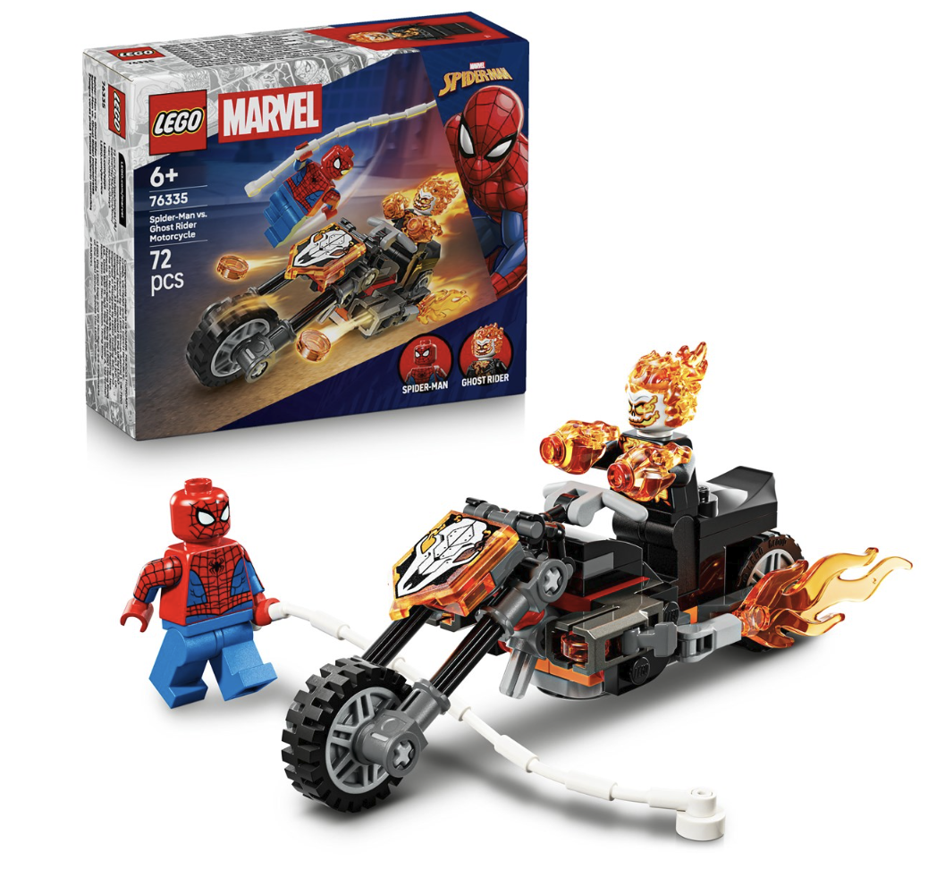 LEGO Marvel 76335 Người Nhện đấu với Kỵ Sĩ Ma trên xe máy